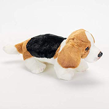 Friendly Small Basset Hound Dog Children's Plush Stuffed Animal